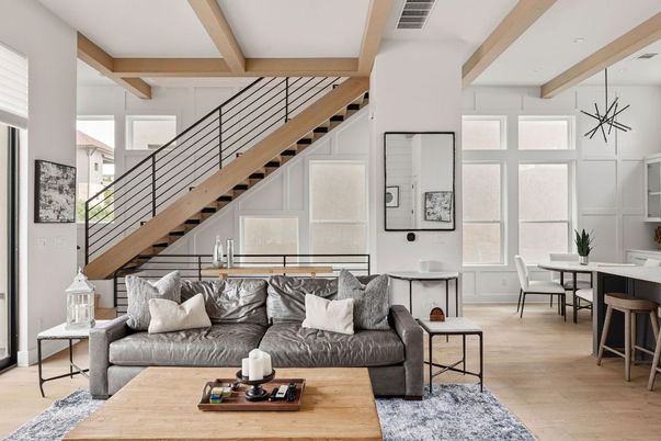 Dining room, Interior, Living room, Wooden Beams, Wood Texture Flooring