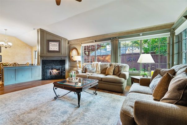 Chandelier, Fireplace, Interior, Living room, Wood Texture Flooring
