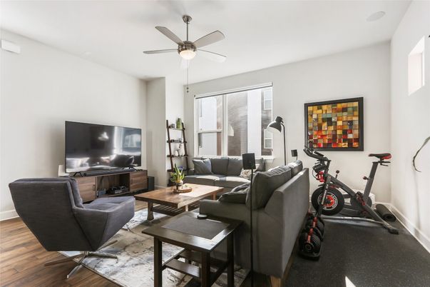 Fitness Equipment, Interior, Living room, Wood Texture Flooring