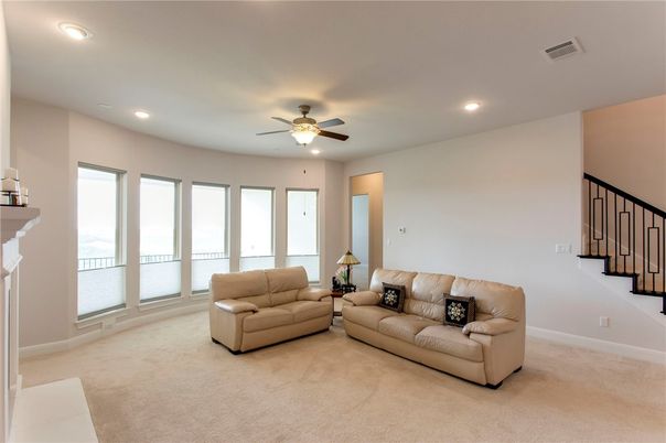 Fireplace, Interior, Living room, Recessed Lighting