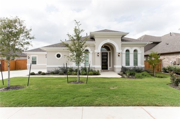 Backyard, Exterior, Facade, Mediterranean