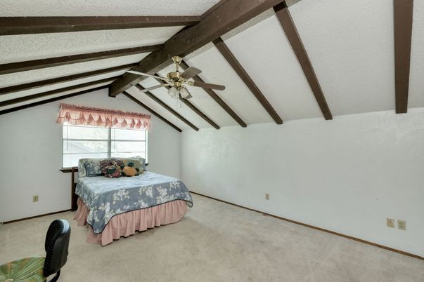 Bedroom, Interior, Wooden Beams