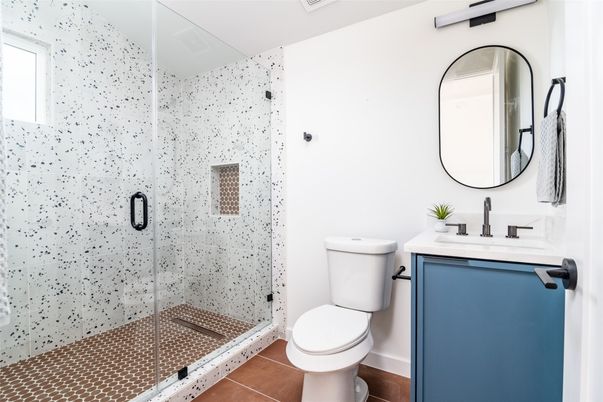 Bathroom, Glass Shower, Interior