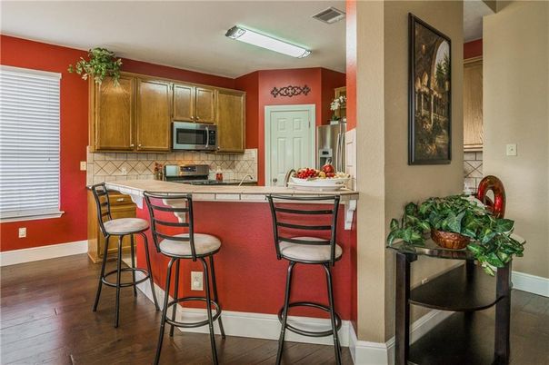 Interior, Kitchen, Wood Texture Flooring