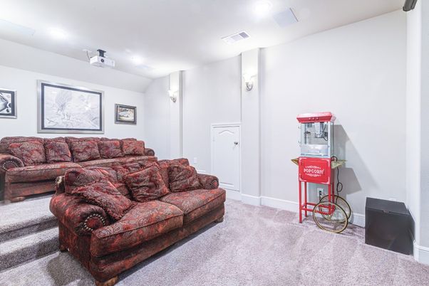 Interior, Living room, Recessed Lighting