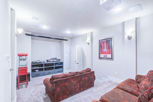 Interior, Living room, Recessed Lighting