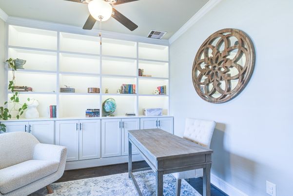 Home Office, Interior, Wood Texture Flooring