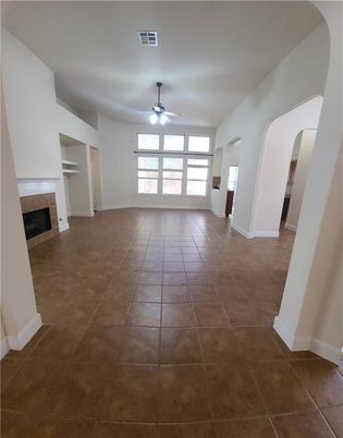 Empty room, Fireplace, Interior