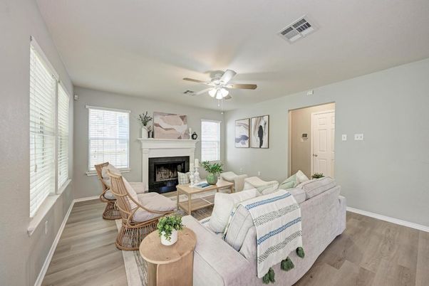 Fireplace, Interior, Living room, Wood Texture Flooring