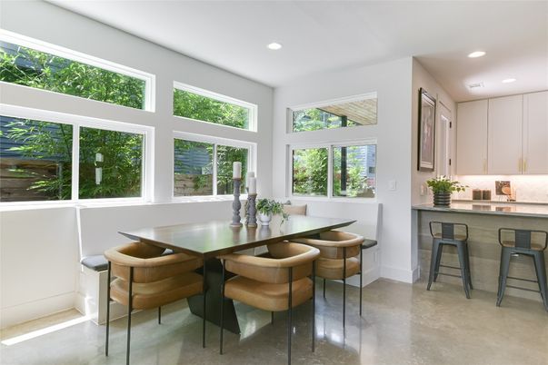 Dining room, Interior, Recessed Lighting