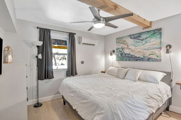Bedroom, Interior, Wooden Beams, Wood Texture Flooring
