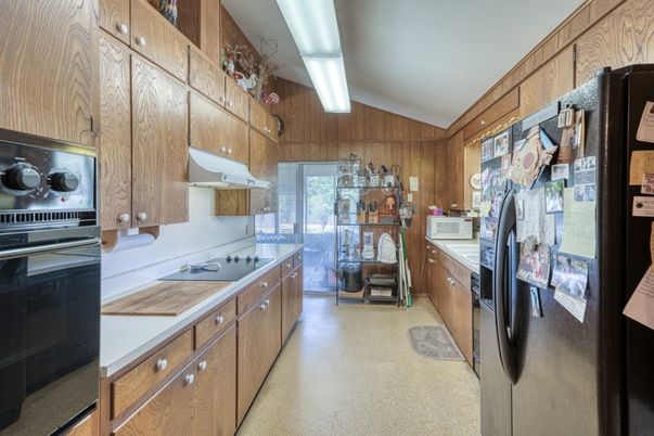 Interior, Kitchen, Wooden Walls