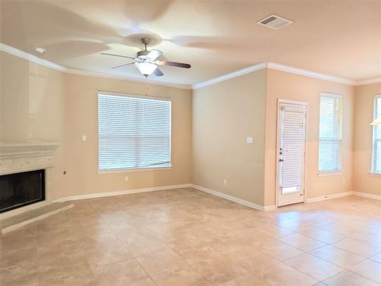 Empty room, Fireplace, Interior