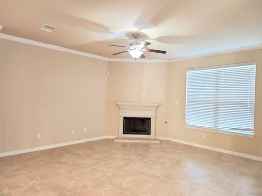 Empty room, Fireplace, Interior