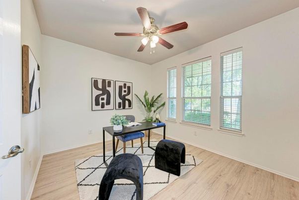 Home Office, Interior, Wood Texture Flooring