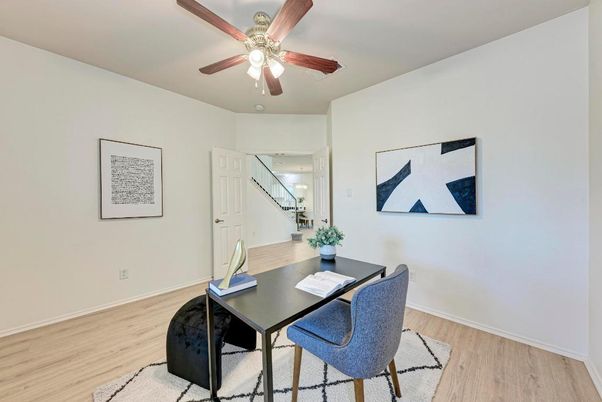Home Office, Interior, Wood Texture Flooring