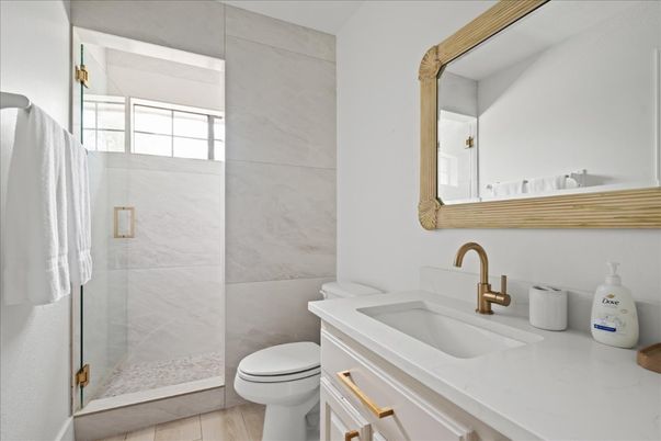 Bathroom, Glass Shower, Interior
