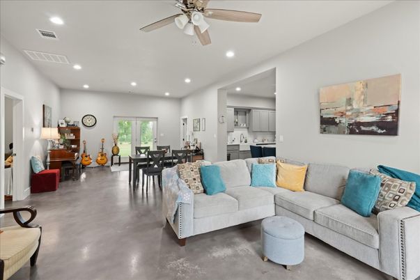 Dining room, Interior, Kitchen, Living room, Recessed Lighting