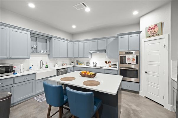 Interior, Kitchen, Recessed Lighting, Stainless Steel Appliances