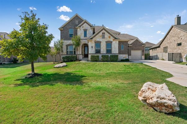 Attached, Backyard, Exterior, Facade, Brick Facade, French Provincial