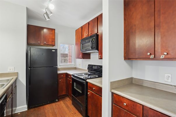 Interior, Kitchen, Wood Texture Flooring