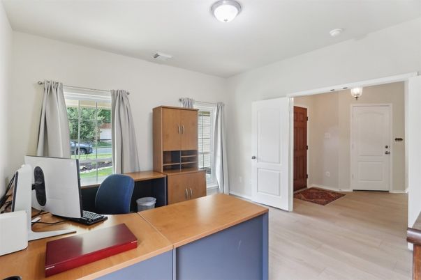 Home Office, Interior, Wood Texture Flooring