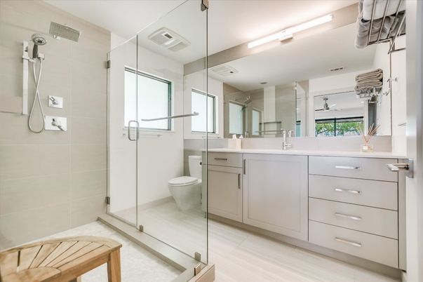 Bathroom, Glass Shower, Interior