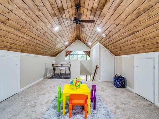 Dining room, Interior, Recessed Lighting, Wooden Ceilings