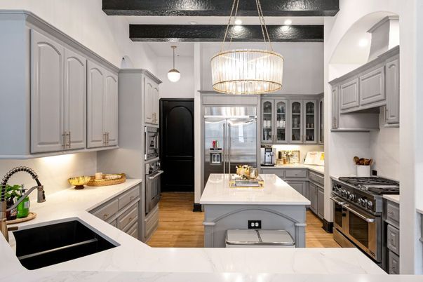 Interior, Kitchen, Pendant Lights, Wood Texture Flooring