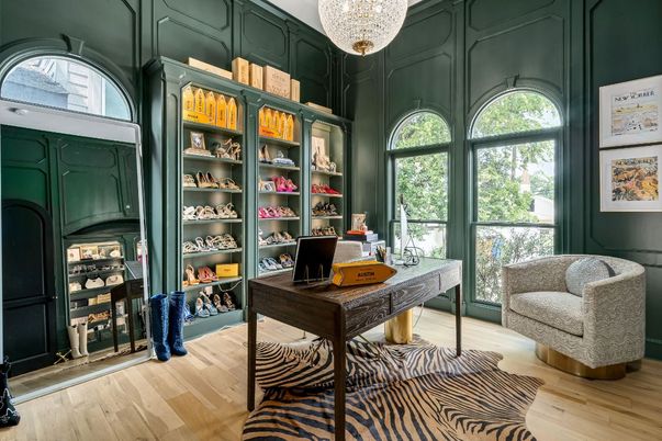 Home Office, Interior, Pendant Lights, Wood Texture Flooring