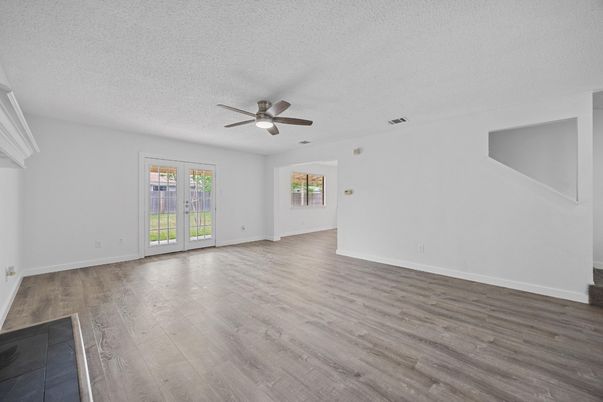 Empty room, Interior, Wood Texture Flooring