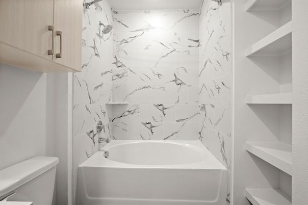 Bathroom, Interior, Marble Walls