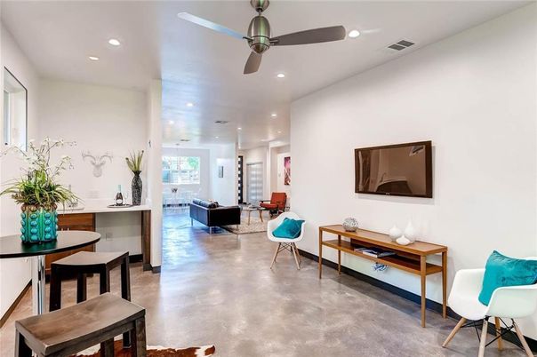 Interior, Living room, Recessed Lighting