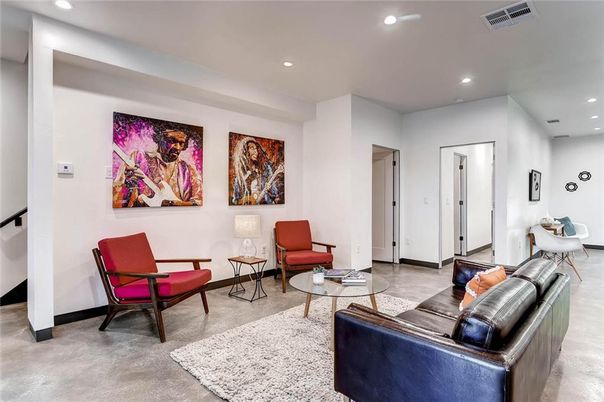 Interior, Living room, Recessed Lighting