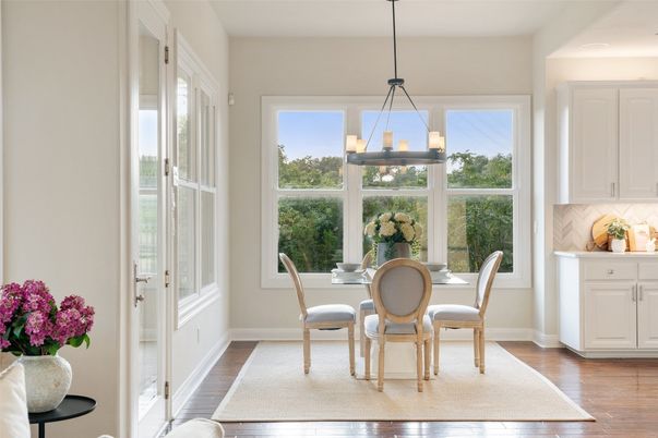 Chandelier, Dining room, Interior, Pendant Lights, Wood Texture Flooring