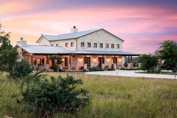 Backyard, Exterior, Facade, Brick Facade, Farmhouse