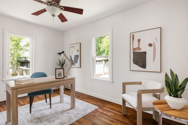 Home Office, Interior, Wood Texture Flooring