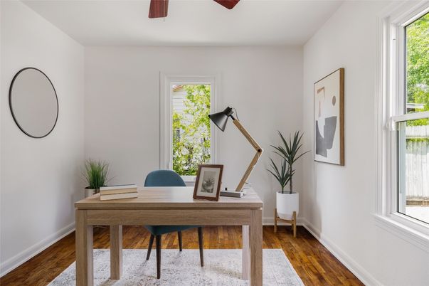 Home Office, Interior, Wood Texture Flooring