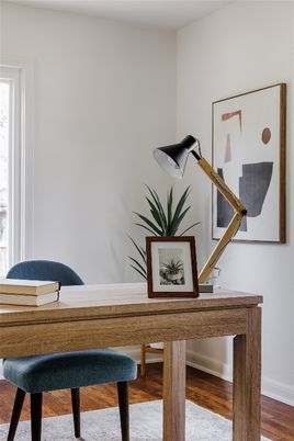Home Office, Interior, Wood Texture Flooring