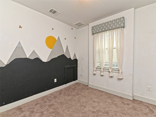 Empty room, Fireplace, Interior