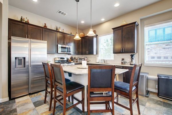 Interior, Kitchen, Pendant Lights, Recessed Lighting, Stainless Steel Appliances