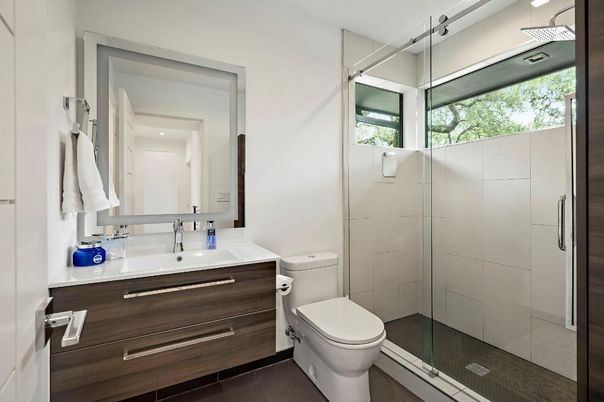Bathroom, Glass Shower, Interior