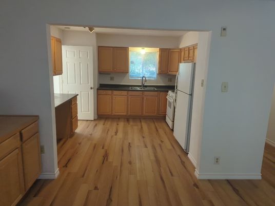 Interior, Kitchen, Wood Texture Flooring
