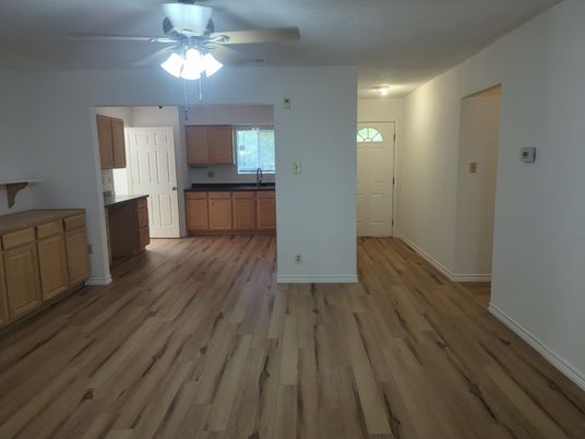 Empty room, Interior, Kitchen, Wood Texture Flooring
