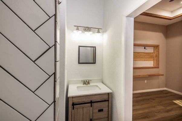 Bathroom, Interior, Wood Texture Flooring