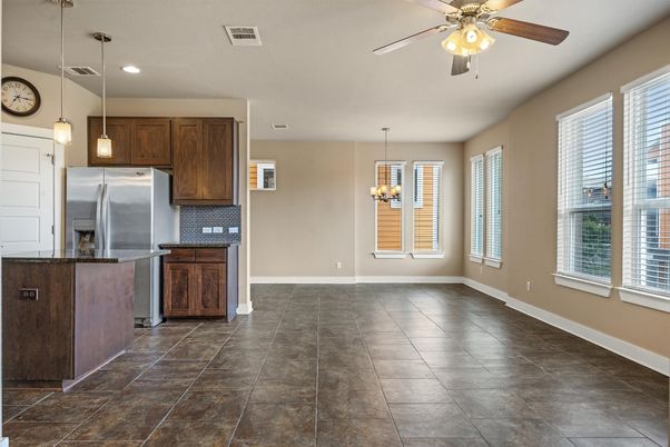 Chandelier, Interior, Kitchen, Pendant Lights, Recessed Lighting, Stainless Steel Appliances