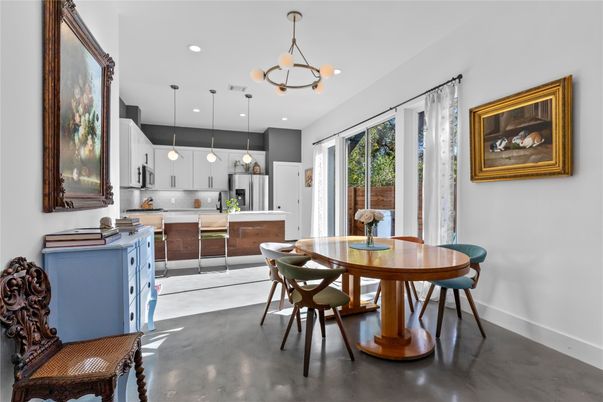Dining room, Interior, Kitchen, Pendant Lights, Recessed Lighting