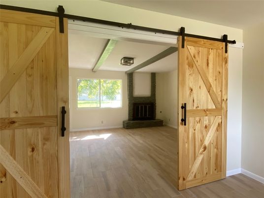 Empty room, Fireplace, Interior, Wood Texture Flooring