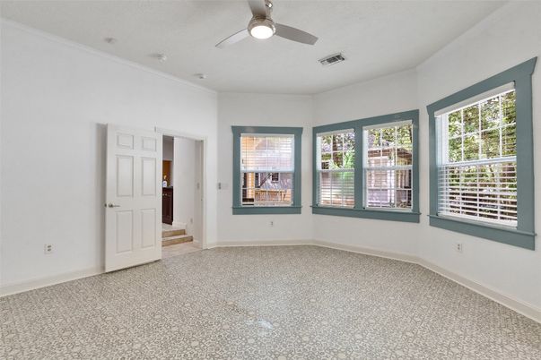 Empty room, Interior