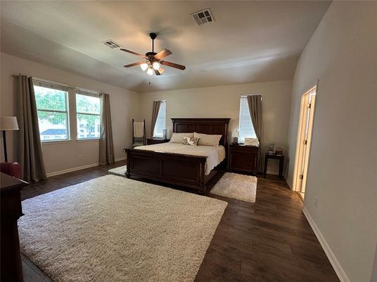 Bedroom, Interior, Wood Texture Flooring